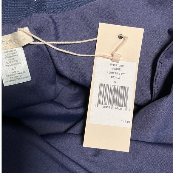 NWT Eberjey Pique Loreta One Piece Textured Ruffled Swimsuit Size Small S - Picture 6 of 7